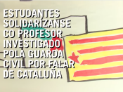 Una captura de pantalla del vídeo de denuncia de les estudiants de la Universitat de Santiago de Compostel·la