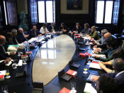Imatge de la Junta de Portaveus, el 23 d'octubre de 2017