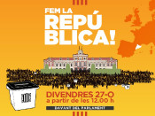 Convocatòria de la concentració davant del Parlament el 27 d'octubre