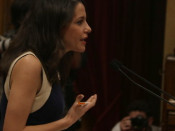 Pla mig de la presidenta del grup parlamentari de Cs, Inés Arrimadas