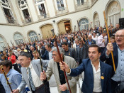 Els alcaldes, reunits al Parlament