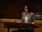 La socialista Eva Granados al Ple del Parlament de Catalunya