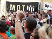 Moviment de Defensa de la Terra, MDT, pancarta, fossar