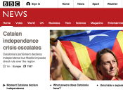 Portada del web de la BBC