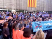 Imatge de la cadena humana de Girona