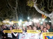 Manifestants a les portes del Parlament