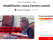 Captura de la petició a Change.org