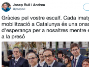Captura del compte de Twitter de Josep Rull