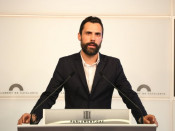 Pla mig del portaveu parlamentari adjunt de JxSí, Roger Torrent