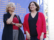 L'alcaldessa de Madrid, Manuela Carmena, i la de Barcelona, Ada Colau
