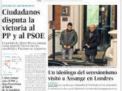 Portada de 'El País' d'aquest divendres