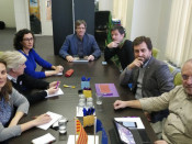 El president Puigdemont i els consellers que són a Bèlgica amb Marta Rovira