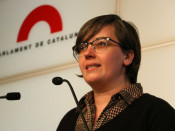 La presidenta del grup parlamentari de la CUP, Mireia Boya