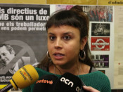 Primer pla de la regidora de la CUP a Barcelona Maria Rovira