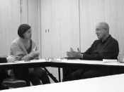 L'exconseller de Cultura, Joan Manuel Tresserras, i la número 8 de la llista d'ERC, Jenn Díaz