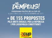 Captura de la portada del programa electoral de la CUP pel 21-D
