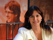 Laura Borràs, a la seu de 'Junts per Catalunya'