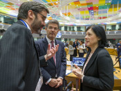 El ministre de Justícia espanyol, Rafael Catalá, amb la comissària de Justícia, Vera Jourová