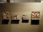 Fragments del Retaule de Santa Anna del segle XVI, procedents del Monestir de Sixena, exposats al Museu de Lleida