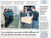 Portada de 'La Vanguardia' d'aquest dimarts