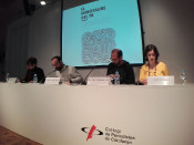 Imatge de Mireia Vehí, Benet Salleas, Maties Serracant, Elvi Vila durant la roda de premsa