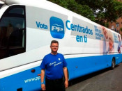 autocar, autobus, pp, partit popular
