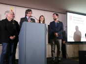 Alguns polítics exiliats amb Carles Puigdemont