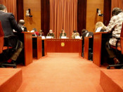 Pla general de la reunió de la Diputació Permanent del Parlament, el 27 de desembre de 2017