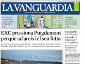 Portada de La Vanguardia el 3 de gener