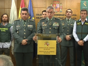Sánchez Corbí durant la roda de premsa pel cas Diana Quer