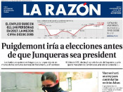 Portada de la Razón el 4 de gener