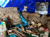 El pessebre fet pels fills de Junqueras