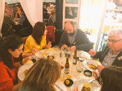 Marcel Mauri (Òmnium) i Agustí Alcoberro (ANC), al sopar groc