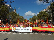 Concentració de la plataforma Moviment Cívic