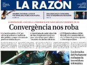 Portada de La Razón el 16 de gener de 2018