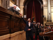 Imatge general del diputat d'ERC i president del Parlament, Roger Torrent