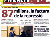 Portada d'aquest divendres de 'El Punt Avui'