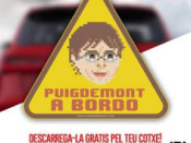 Adhesiu de 'Puigdemont a Bordo'