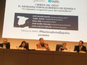 Intervenció de José María Fidalgo durant la conferència "La resposta al pròxim pas del nacionalisme"