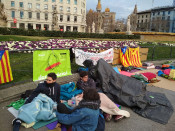 Una imatge de l'acampada