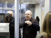 L'alcalde de Callús, Joan Badia, un cop dins els jutjats de Manresa