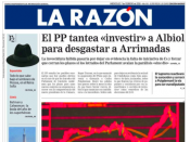 Portada d'aquest dimecres de 'La Razón'