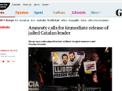 Captura de l'article del 'The Guardian'