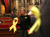 Elsa Artadi (JxCat), abans de votar la presidència de la Mesa del Parlament