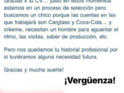 Captura de l'oferta de feina