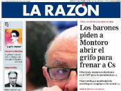 Portada de la Razón el 28 de febrer