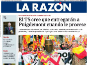 Portada de La Razón el 5 de març