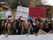 manifestacio, dones, 8 de març, feminisme,