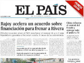 Portada de El País el 12 de març