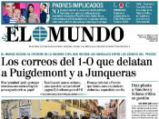Portada de El Mundo el 17 de març